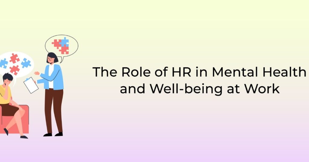The role of occupational health in mental health issues 