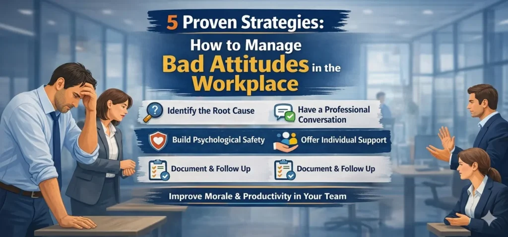 5 Proven Strategies: How to Manage Bad Attitudes in the Workplace Today