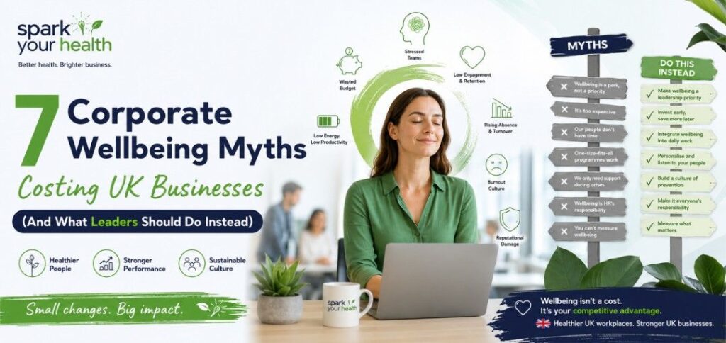 7 Corporate Wellbeing Myths Costing UK Businesses (And What Leaders Should Do Instead)